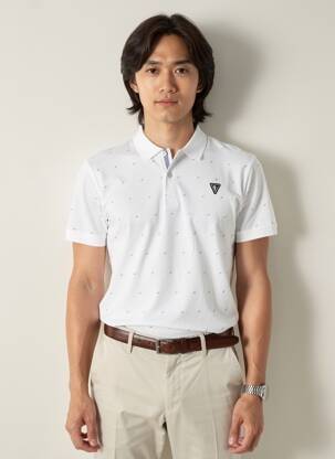 Polo coupe droite manches courtes blanc CAMBERABERO homme