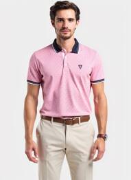 Polo coupe droite manches courtes rose CAMBERABERO homme