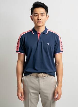 Polo coupe droite manches courtes rose CAMBERABERO homme