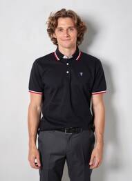 Polo coupe droite manches courtes noir CAMBERABERO homme