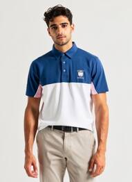 Polo coupe droite manches courtes bleu CAMBERABERO homme