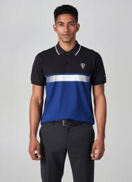 Polo coupe droite manches courtes noir CAMBE homme