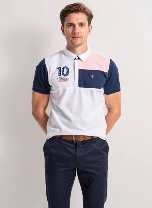 Polo coupe droite manches courtes rose CAMBERABERO homme