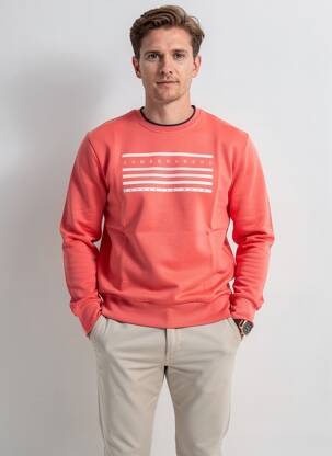 Sweat-shirt stretch manches longues orange CAMBERABERO homme
