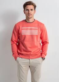 Sweat-shirt stretch manches longues orange CAMBERABERO homme