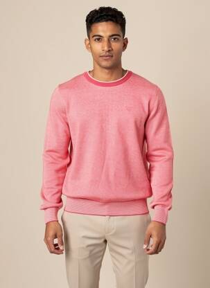 Pull stretch manches longues rose CAMBERABERO homme