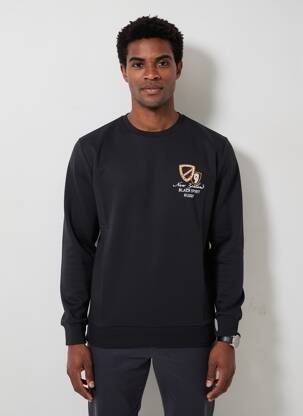 Sweat-shirt stretch manches longues noir CAMBERABERO homme