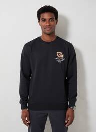 Sweat-shirt stretch manches longues noir CAMBERABERO homme