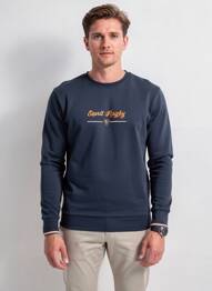 Sweat-shirt stretch manches longues bleu CAMBERABERO homme