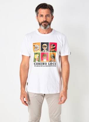T-shirt stretch manches courtes blanc DAYTONA homme