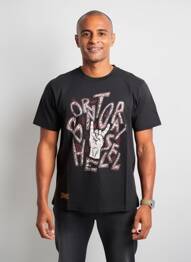 T-shirt stretch manches courtes noir DAYTONA homme