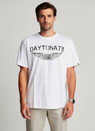 T-shirt stretch manches courtes blanc DAYTONA homme