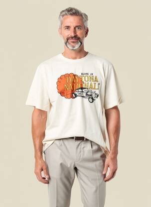 T-shirt stretch manches courtes beige DAYTONA homme