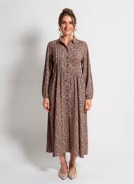 Robe longue manches longues manches longues orange RUE MAZARINE femme