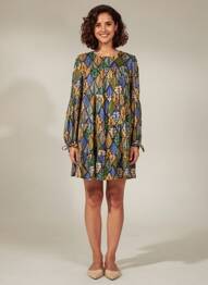 Robe courte manches longues manches longues noir MOLLY BRACKEN femme