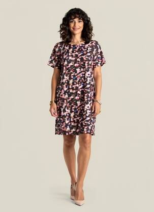 Robe courte manches courtes manches courtes noir MOLLY BRACKEN femme
