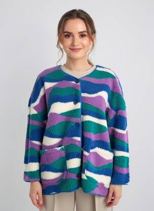 Polaire poches bleu RUE MAZARINE femme