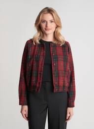 Veste casual finition intérieure doublée rouge LILI SIDONIO femme