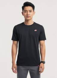 T-shirt broderie manches courtes noir NEW BALANCE homme
