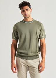 T-shirt coupe droite manches courtes vert MAUVAIS homme