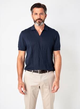 Polo coupe droite manches courtes bleu ORLEBAR BROWN homme