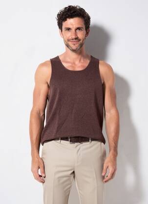 Débardeur  sans manche marron H&M homme