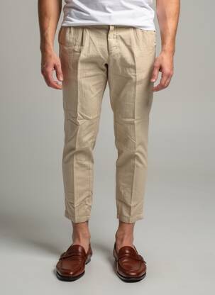Pantalon chino poches taille normale beige MANEBI homme