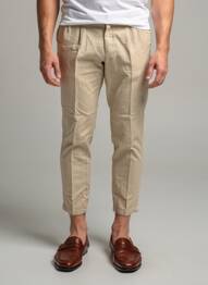 Pantalon chino poches taille normale beige MANEBI homme