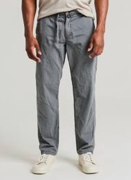 Pantalon chino tissage popeline taille normale gris ECOALF homme