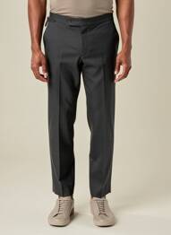 Pantalon droit taille normale taille normale gris HARMONY homme