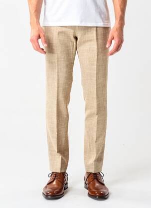 Pantalon slim taille à pinces taille normale marron FURSAC homme