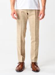Pantalon slim taille à pinces taille normale marron FURSAC homme