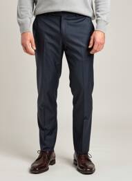 Pantalon slim tissage popeline taille normale bleu BALIBARIS homme