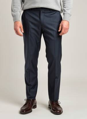 Pantalon slim tissage popeline taille normale bleu BALIBARIS homme