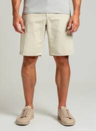 Short tissage popeline taille normale beige AERTH homme