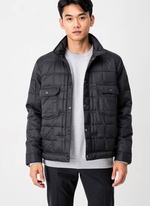 Doudoune poches sans capuche noir TAION homme
