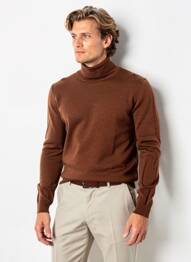 Pull manches longues manches longues marron MASSIMO DUTTI homme