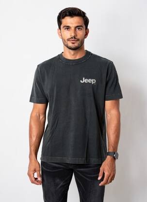 T-shirt coupe droite manches courtes noir ABERCROMBIE & FITCH homme