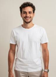 T-shirt coupe droite manches courtes blanc DAVID BECKHAM homme