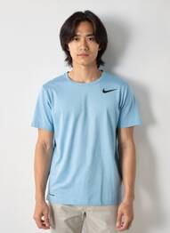 T-shirt coupe droite manches courtes bleu NIKE homme