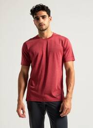 T-shirt coupe droite manches courtes rouge NIKE homme