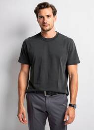 T-shirt coupe droite manches courtes noir ABERCROMBIE & FITCH homme
