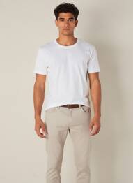 T-shirt coupe droite manches courtes blanc HARMONY homme