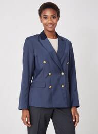 Blazer poches bleu JANE BLUE femme