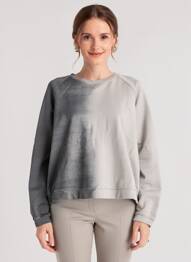 Sweat-shirt stretch manches longues gris NOUS ANTWERP femme