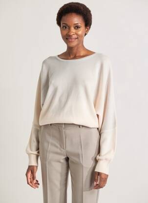 Pull stretch manches longues gris NOUS ANTWERP femme