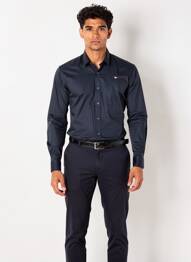 Chemise manches longues coupe cintrée noir CAMBERABERO homme