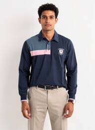Polo manches longues manches longues bleu CAMBERABERO homme
