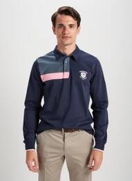 Polo manches longues manches longues bleu CAMBERABERO homme