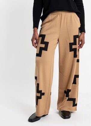 Pantalon large poches taille normale marron NOTSHY femme